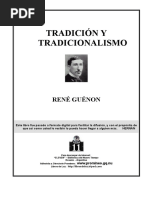 [Guenon Rene] Tradicion Y Tradicionalismo