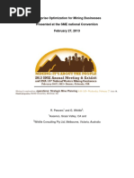 Enterprise Optimization for Mining Businesses_SME 2013