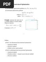 Chapter 4: Unconstrained Optimization