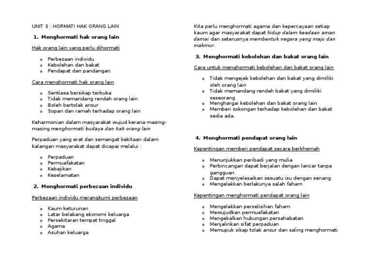 Unit 3 Nota Pdf