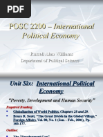 POSC 2200 - Development and Human Security