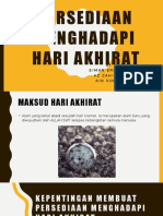 Persediaan Menghadapi Hari Akhirat