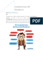 Las 10 Competencias Del Docente Moderno