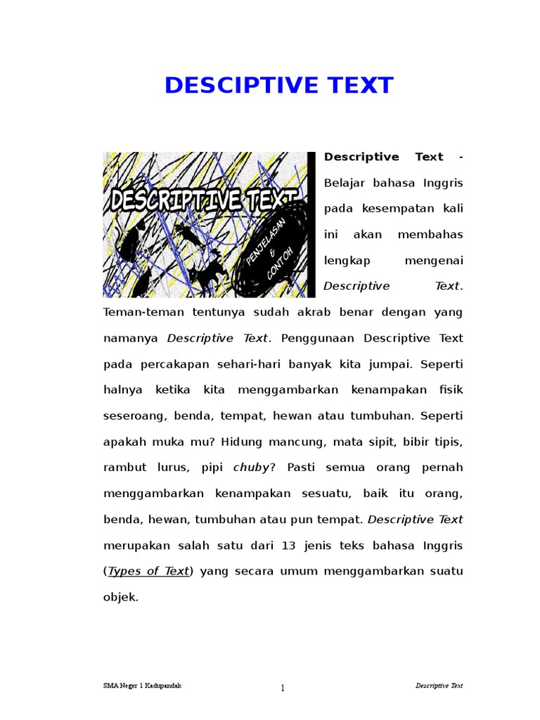 Teks Descriptive Bahasa Inggris Tentang Tempat Berbagai Teks Descriptive Bahasa Inggris Tentang Tempat Berbagai