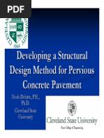 Developing A Structural Design Method For Pervious Concrete Pavement