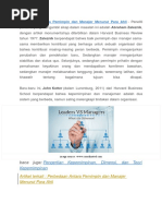 Download Perbedaan Antara Pemimpin Dan Manajer Menurut Para Ahli by nurliyah SN345589076 doc pdf