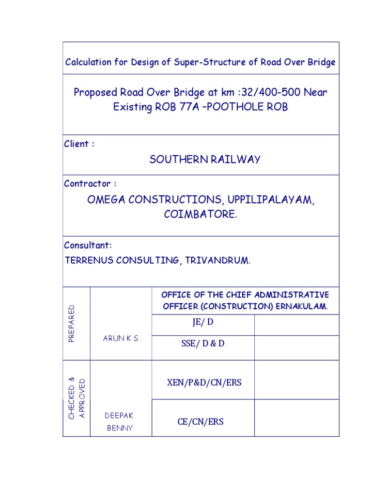Design of Composite Girder for ROB | PDF | Screw | Beam (Structure)