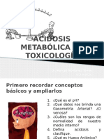 Acidosis Metabólica en Toxicología Clínica