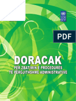 15doracak Per Zbatimin e Procedures Se Pergjithshme Administrative PDF