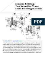 Detail Anatomi Dan Fisiologi Penyaliban Dan Kematian Yesus Kristus Menurut Pandangan