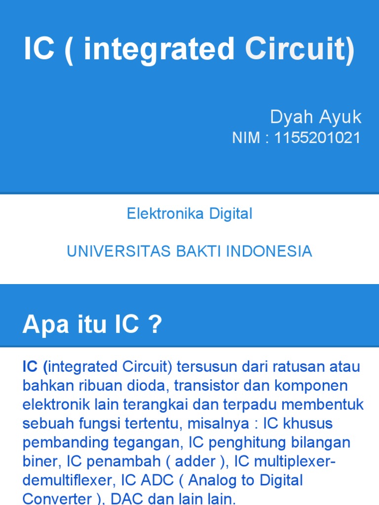 Pengantar Integrated Circuit (IC) | PDF