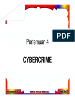 Pertemuan 4: Cybercrime