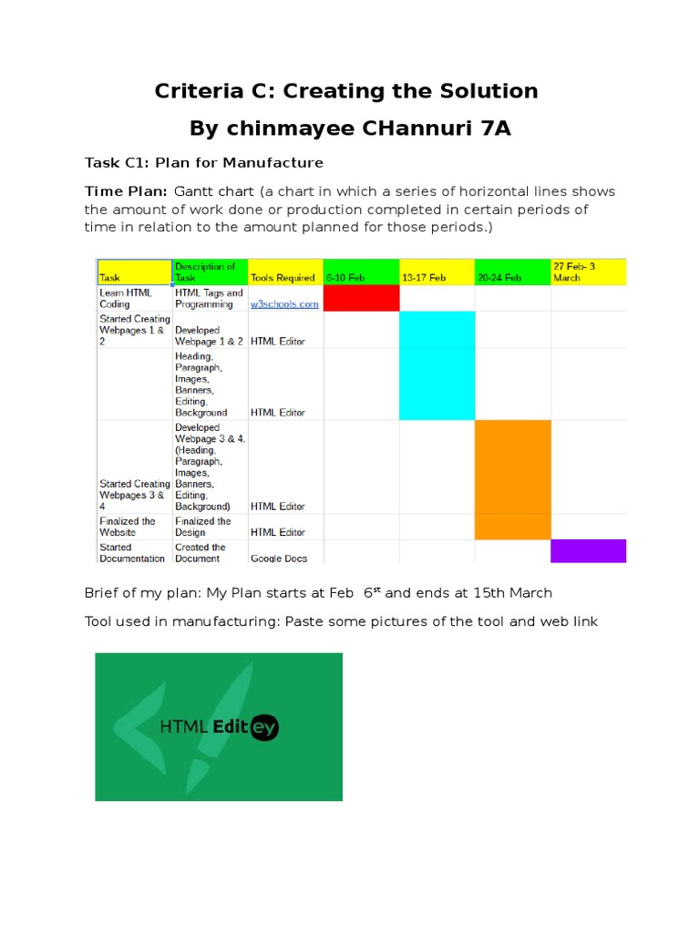 Criteria C Creating The Solution Web Page Websites