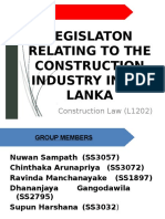 Legislation Related To The Construction Industry in Sri Lanka