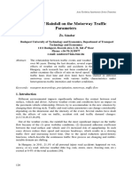 Effects of Rainfall On The Motorway Traffic Parameters Zs Sandor 2013