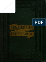 1872 - Gentleman's Table Guide by Edward Ricket - Second Edition