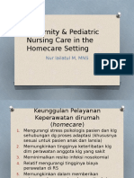 Maternity & Pediatric Nursing Care in The Homecare