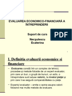 Suport Curs Evaluarea Ec Fin A Întrep