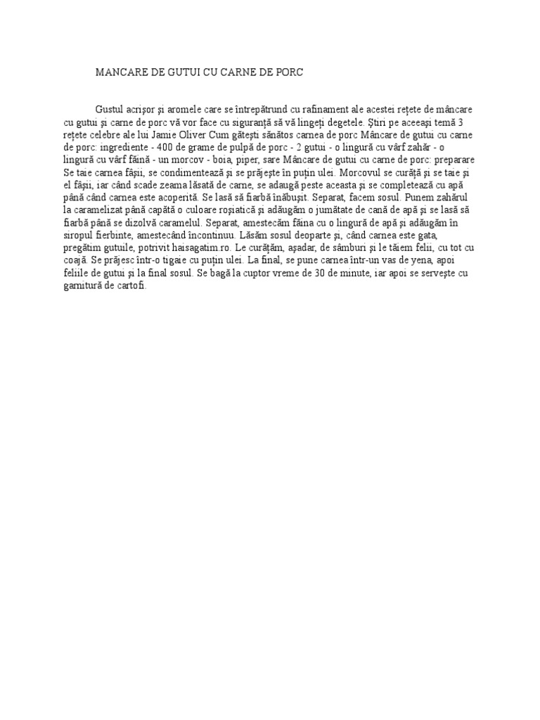 Mancare de Gutui Cu Carne de