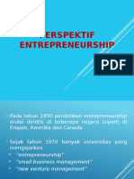 The Entrepreneurial Perspective