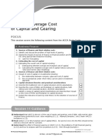 F9-11 Weighted Average Cost of Capital and Gearing