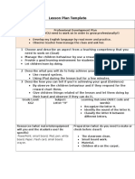 lesson plan template letter h