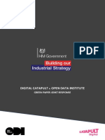 Joint Consultation Response: ODI and Digital Catapult Respond To UK Government Consultation On Industrial Strategy