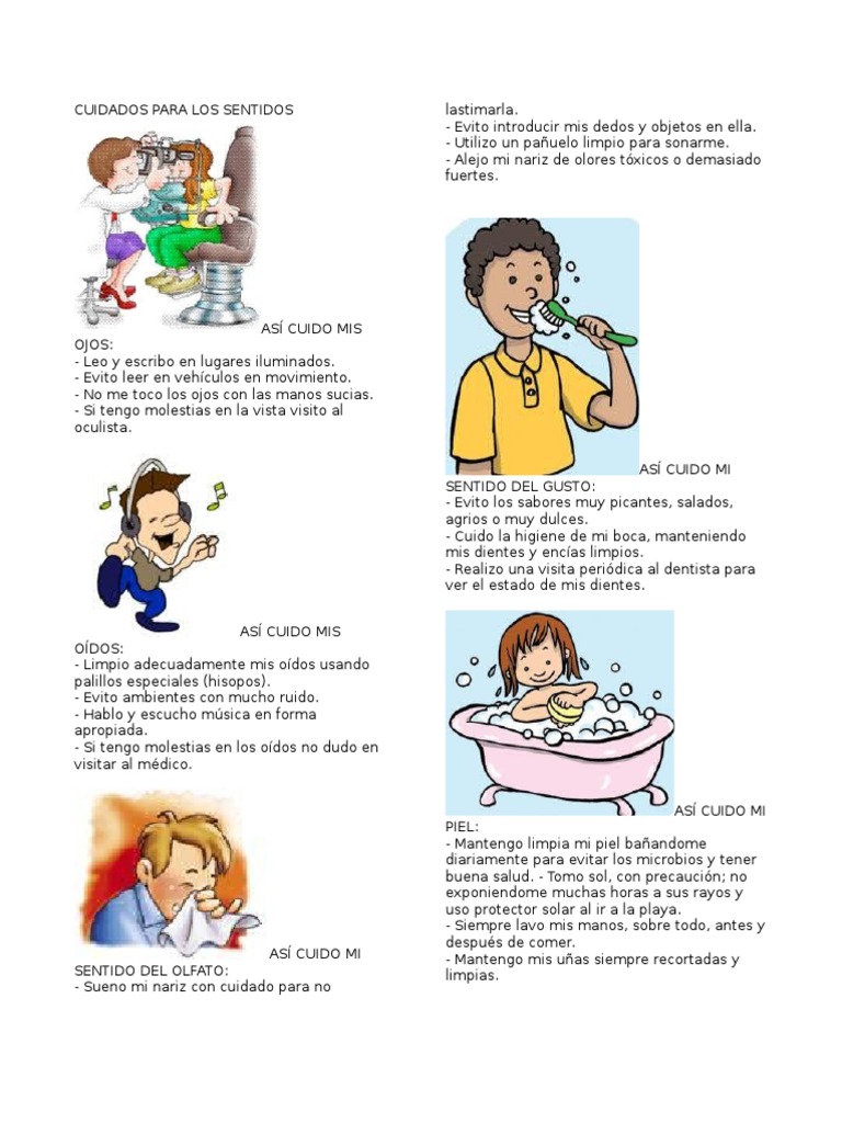 Cuidados Para Los Sentidos