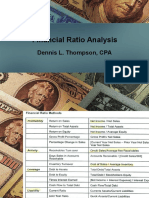 Financial Ratio Analysis: Dennis L. Thompson, CPA