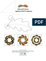 Oak Leaf & Acorn Quilt Pattern by Patti Anderson