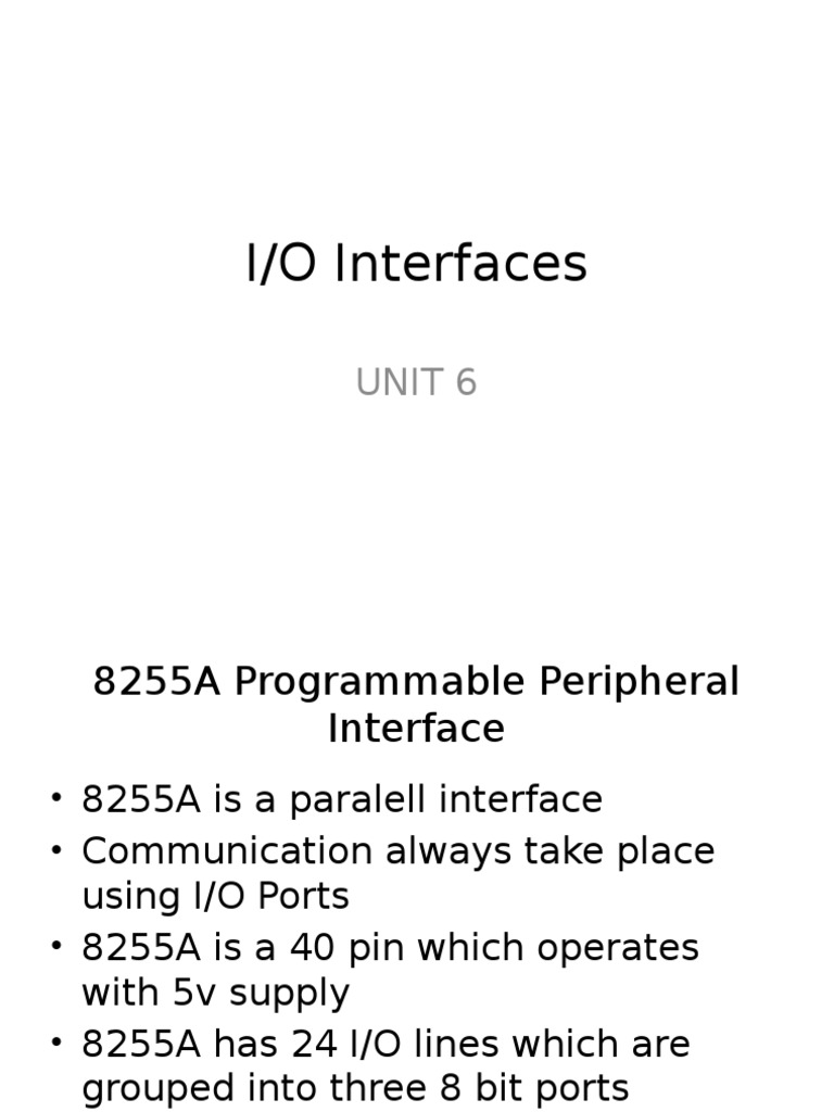 8255A Peripheral Interface Guide | PDF | Computers