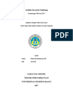 Analisis Investasi Tambang 