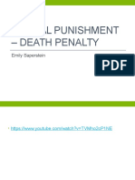 Capital Punishment - Death Penalty: Emily Saperstein