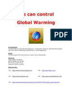 We Can Control Global Warming: Descripción