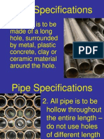 Pipe Specs