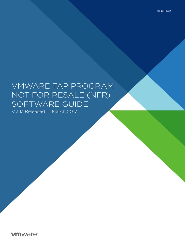 Tap NFR Document April 2017 | PDF | Virtual Machine | V Mware