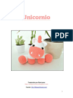 Cómo tejer un unicornio de amigurumi paso a paso