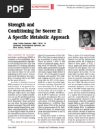 Strength and Conditioning for Soccer II a Specific Metabolic Approach.