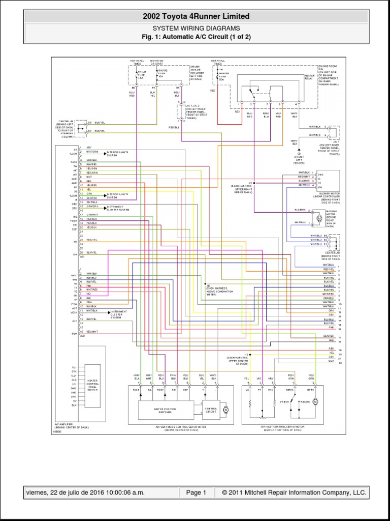 51 1999 Toyota 4runner Radio Wiring Diagram Wiring