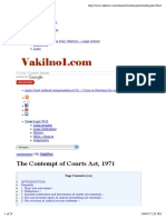 The Contempt of Courts Act, 1971 PDF