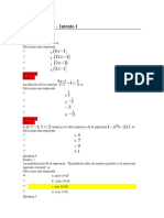 Examen Parcial Matematicas