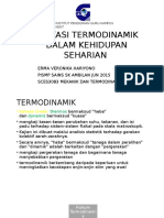 Aplikasi Termodinamik Dalam Kehidupan Seharian