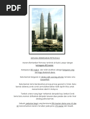 Menara Berkembar Petronas Pdf