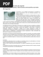 Cremosinho - Sorvete de Iogurte