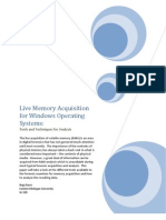 Live Memory Acquisition For Windows Operating Systems, Naja Davis