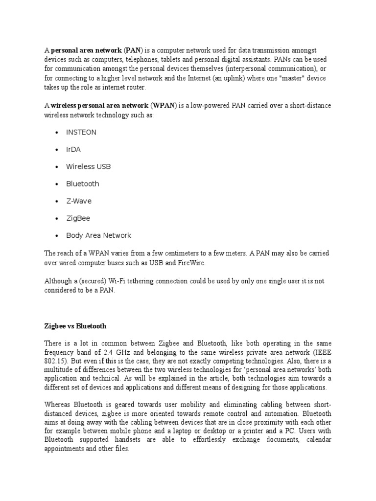 Zigbee vs bluetooth pdf bluetooth media technology