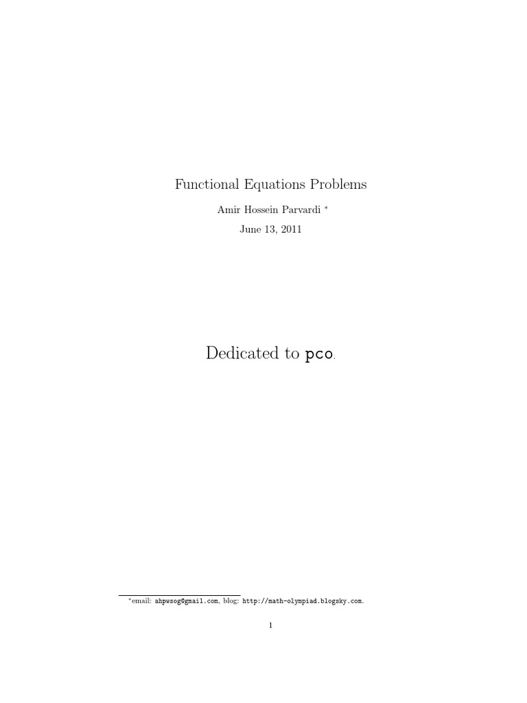 100 Functional Problems PDF | PDF | Algebra | Abstract Algebra