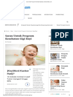 Saran Untuk Program Kesehatan Gigi Bayi PDF