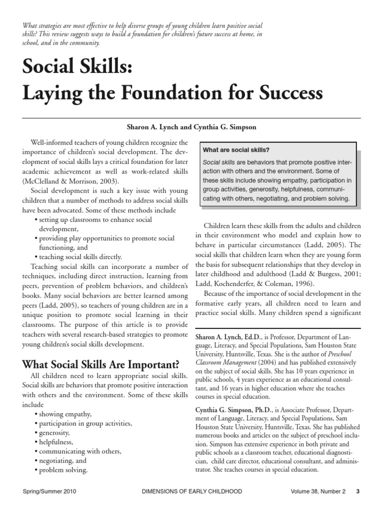 Importance of social skills in business image