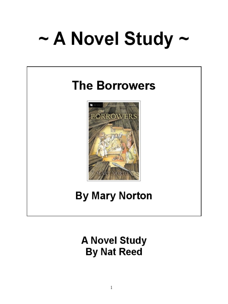 The Borrowers Novel Study Preview Linguistics Languages